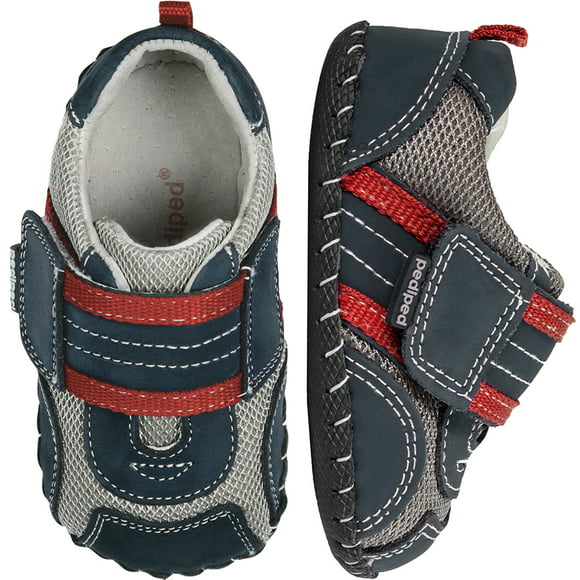 Pediped Originals Jake Navy Blue Red Infant Shoes XS 0-6 Months 